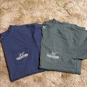 Men's Blue and Green T Shirts